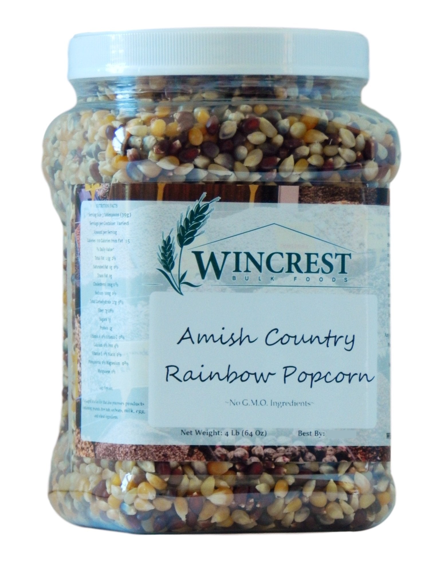 Rainbow Popcorn - 4 Lb Tub (Non GMO)