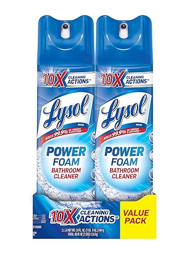 Lysol Bathroom Cleaner Spray, Blue, Island Breeze, 48oz (2X24oz)