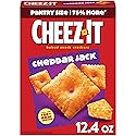 Cheez-It Cheese Crackers, Baked Snack Crackers, Lunch Snacks, Cheddar Jack, 12.4oz Box (1 Box)