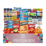 Jumbo Jumble Snack Box (40 Count) Protein Gift Care Package Snacks Variety Pack for Adults Teens Kids Men Women College Office Birthday (Protein Set)