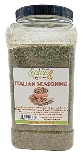 Italian Seasoning | Dried Herb & Seasoning Blend | by Dasher's Spice & Beans | 3 lbs