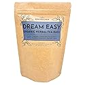 Keha Wellness Organic Dream Easy Herbal Tea Bags, 15 Extra Full and Flavorful Tea Bags, Caffeine Free, Sleep Tea for Nighttime and Bedtime, Beauty