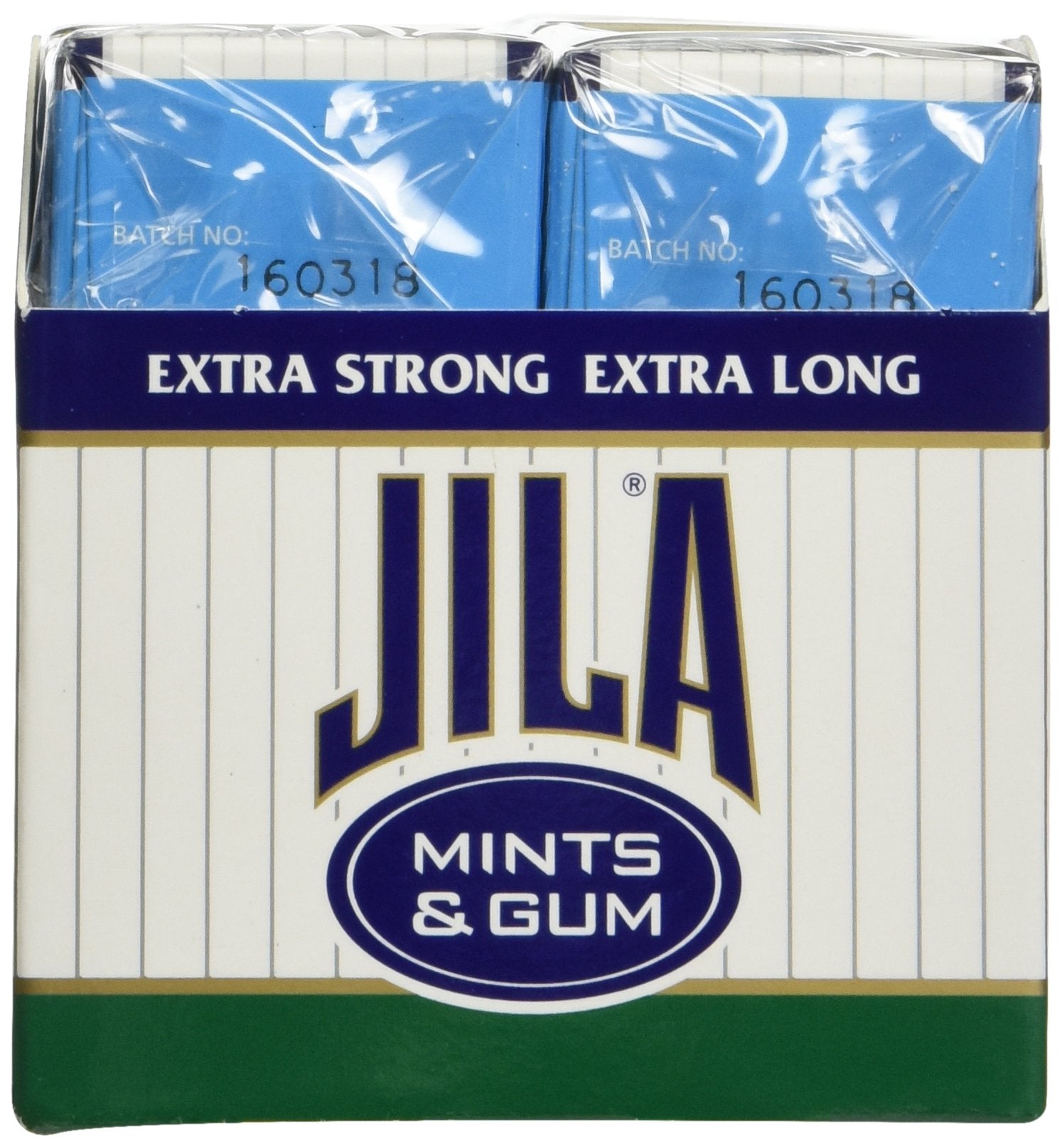 Jila, Sugar Free Peppermint Gum, 12 - .8 Ounce Packs