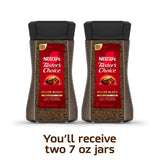 NESCAFÉ Taster's Choice Instant Coffee, Light Medium Roast Coffee, House Blend, 2 Jars (7 Oz Each)