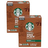 Starbucks Decaf Coffee K-Cup Pods, Pike Place, 24 CT (Pack of 2)