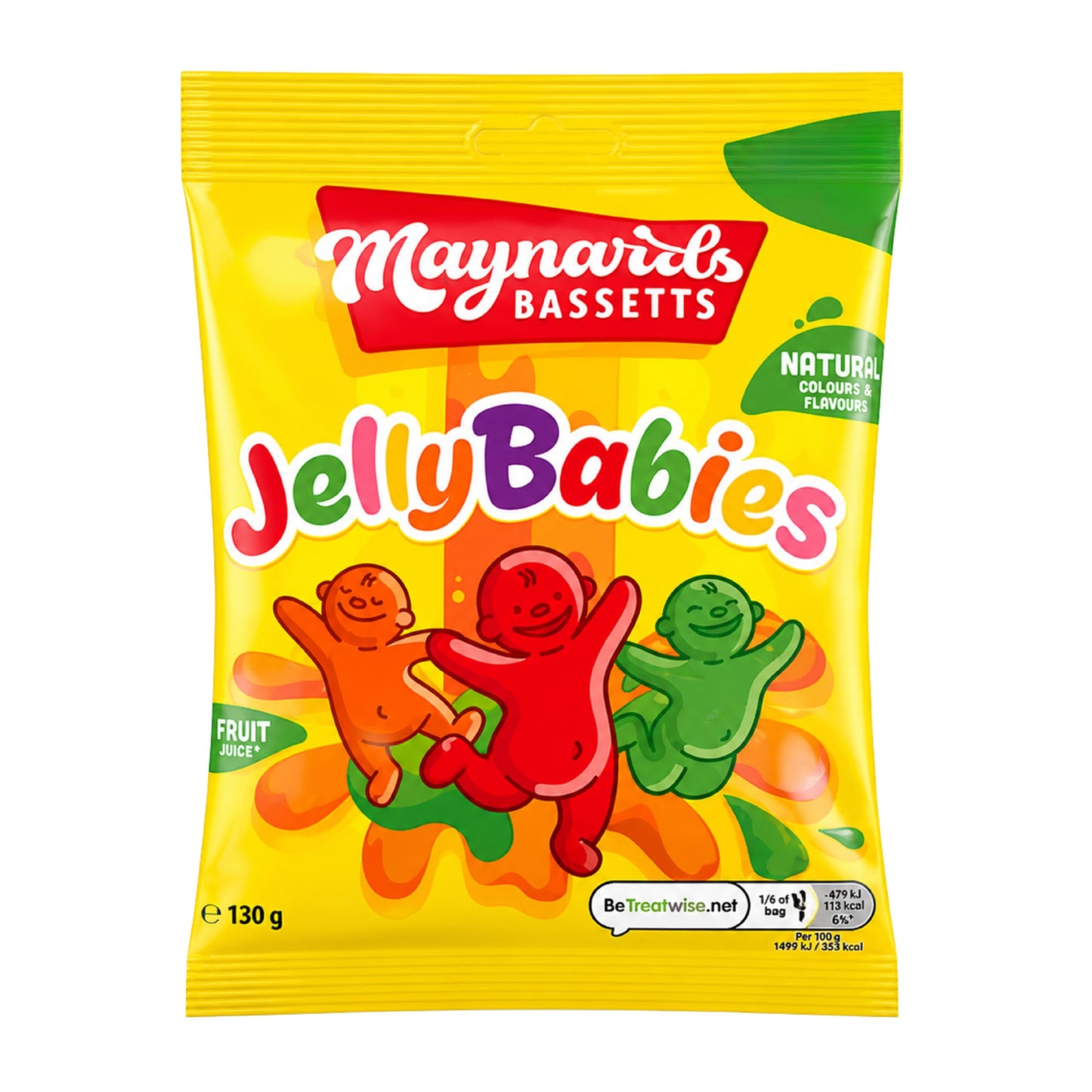 Maynards Bassetts Jelly Babies 130g (Pack of 4), Jelly Sweets