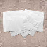 200 Count Napkins 2 Ply Plain White Beverage Napkins Disposable Four Fold Cocktails Paper Napkins 4.9" X 4.9" folded for Party and Every Day Use