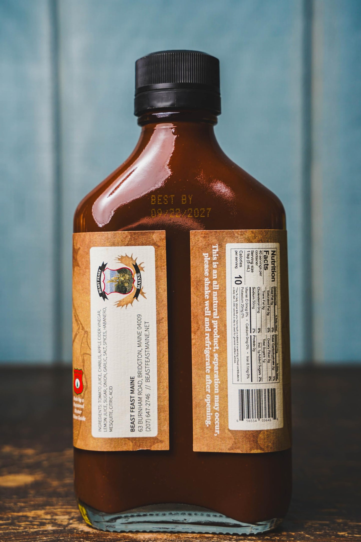 1881 Wyatt Earp Gunslinger Hot Sauce, Habanero Mesquite Flavor, Tomato Juice & Apple Cider Vinegar Base