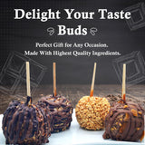 US Sweets Chocolate Gift Basket - Gourmet Caramel Apples, Marshmallows, Chocolate Pretzels, & Chocolate Nut Clusters | Delicious Gift | Handmade in