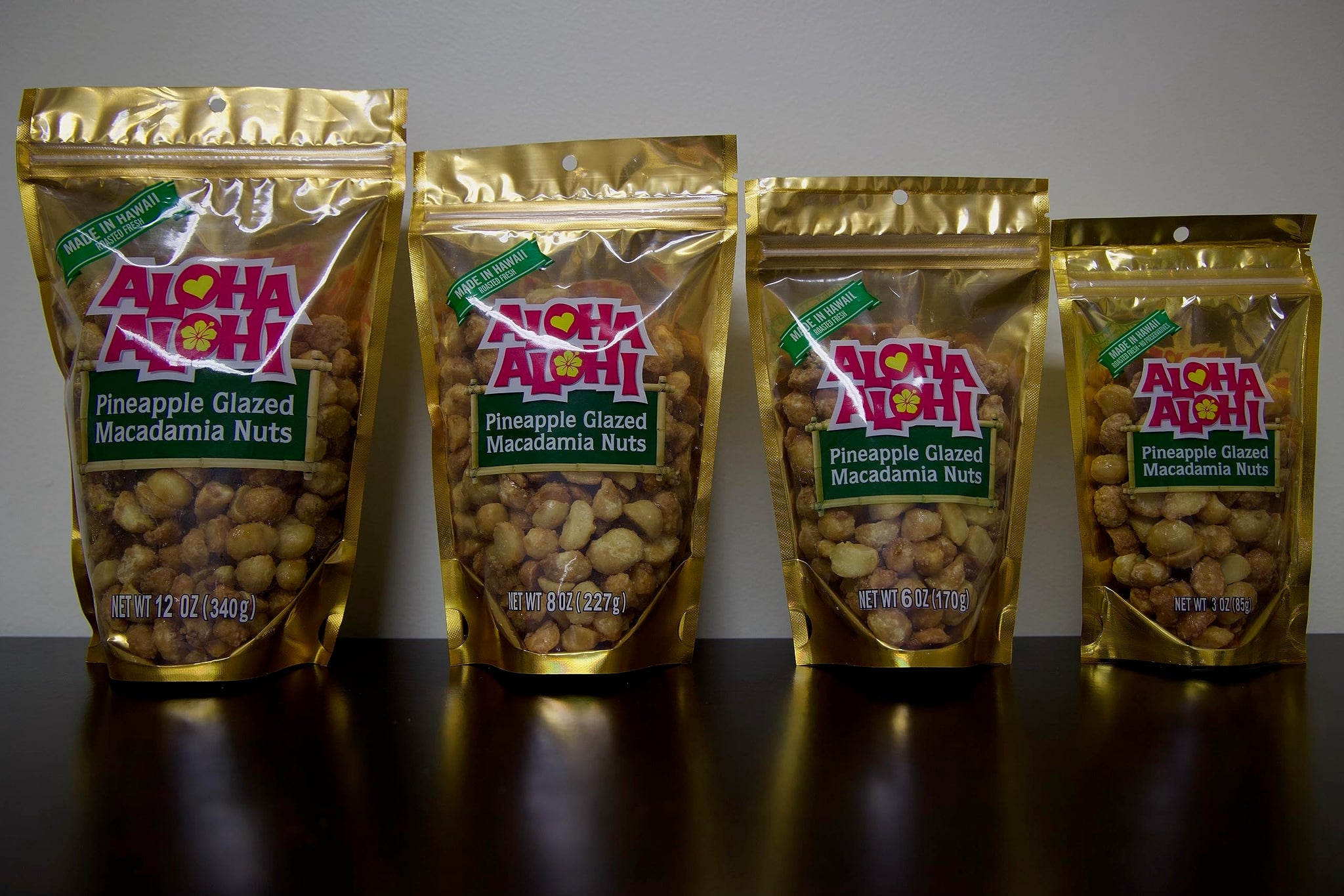 Aloha Alohi's pineapple glazed macadamia nuts