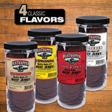 Old Trapper Double Eagle Beef Jerky, Old-Fashioned Flavor, 21oz. 80-Piece Jar, Natural Wood Smoked Meat Snacks, 10 Grams of Protein and 80 Calories