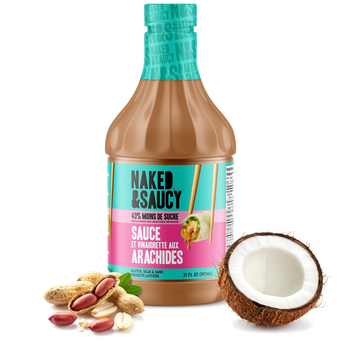 Naked & Saucy Low Sugar Peanut Sauce and Dressing, 31 fl oz