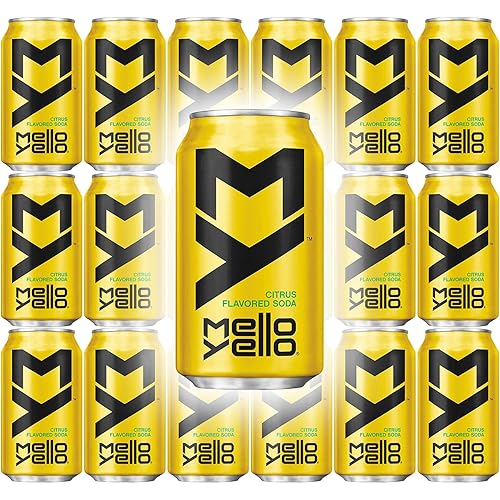 Mello Yello Soda Citrus, 12oz Can (Pack of 18, Total of 216 Oz)