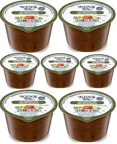 Lite Balsamic With Olive Oil | 30 Count | Single Serve Portion Cups | Salad Dressing Dipping Sauce | Individual To Go Packets for Lunch, Meal Prep