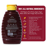 Tabañero Sriracha Honey Hot Sauce & Merch Sticker, All Natural, Sweet, 12oz