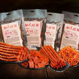 Spicy Strip Small Gluten Spicy Strips Latiao Snack Food - Chinese Special Classic Handmade Spicy Gluten Latiao Delicious Snacking, Best Vegan Fragrant