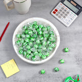 Jumbo Spearmint Mint Balls - 3 lb Bulk - Green Starlight Mints - Individually Wrapped Hard Spearmint Candy for Candy Buffets & Events