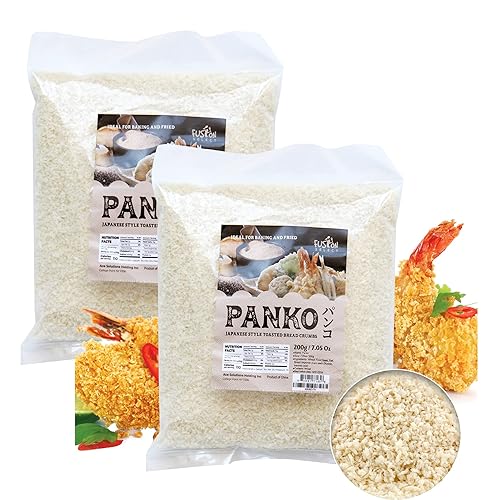Fusion Select 2 Packs Panko Bread Crumbs - Japanese-Style Toasted Vegan Panko Breadcrumbs for Breading, Frying, Baking - For Fried Chicken & Pork, Baked Pasta, Roasted Vegetables, Tonkatsu