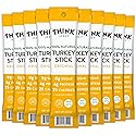 Think Jerky All-Natural Turkey Sticks, Gluten and Sugar Free, No Nitrates, Keto Paleo Friendly High Protein Low Carb Meat Snack - 0.5 oz Sticks, 20