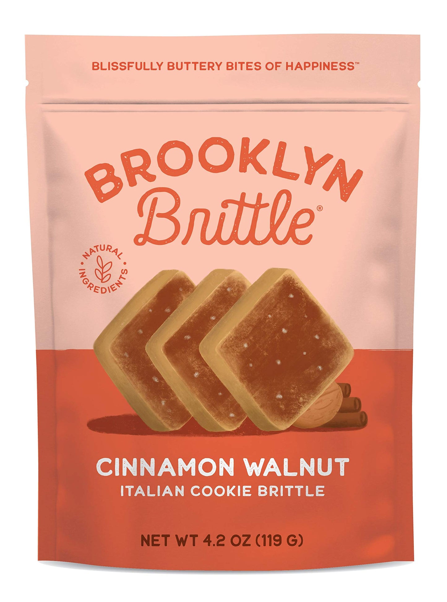 Brooklyn Brittle Deluxe Variety Bundle - Sweet & Savory Cookie Brittle|Italian Cookie Brittle|Flavors-Cinnamon Walnut, Espresso Chip, Lemon Cranberry