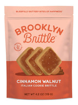 Brooklyn Brittle Deluxe Variety Bundle - Sweet & Savory Cookie Brittle|Italian Cookie Brittle|Flavors-Cinnamon Walnut, Espresso Chip, Lemon Cranberry