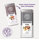 The Coffee Bean & Tea Leaf, Chai Black Tea, Whole Leaf Tea Bags with Tin, 20ct