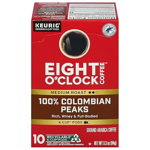 Eight O'Clock, Coffee Colombian K-Cups, 3.3 Ounce