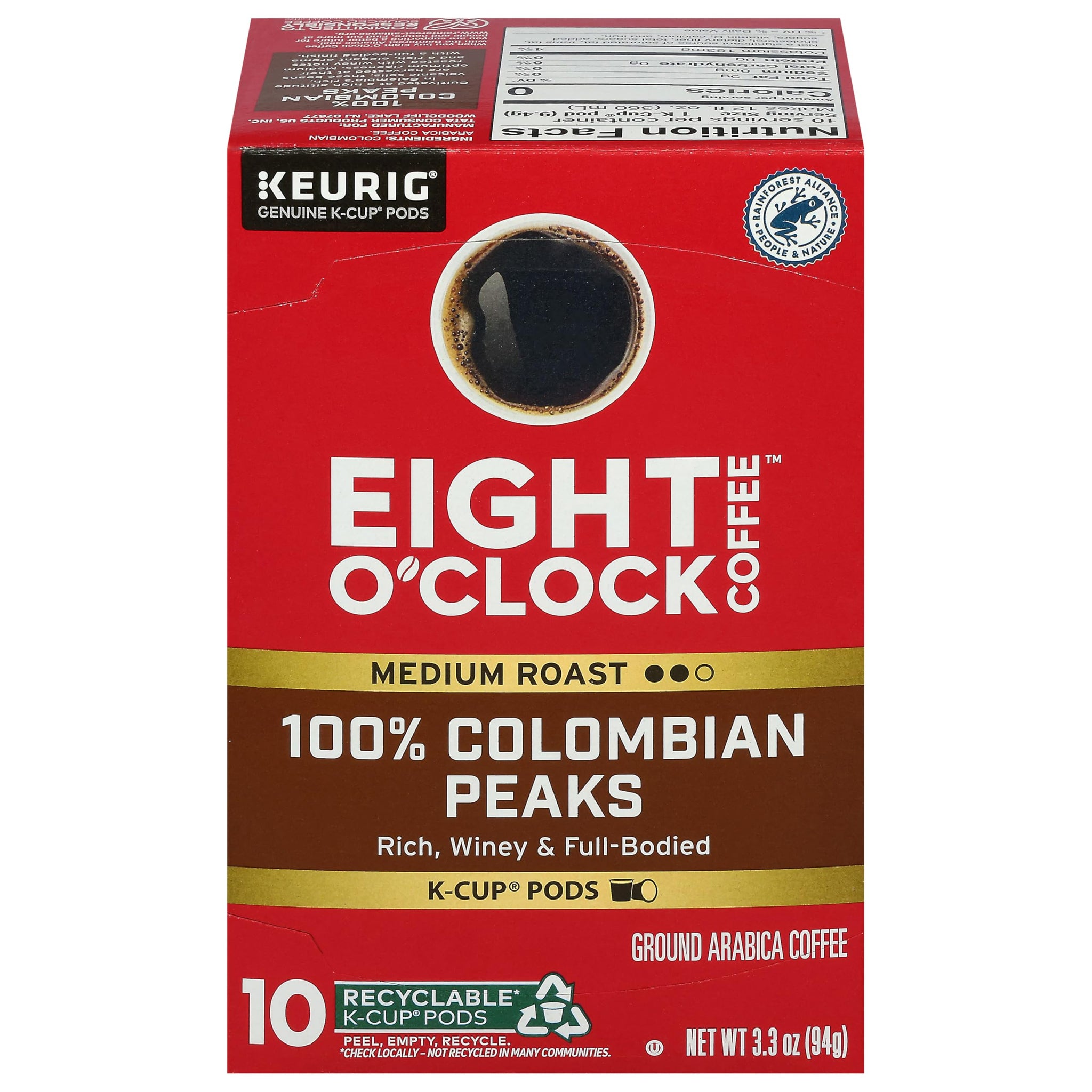 Eight O'Clock, Coffee Colombian K-Cups, 3.3 Ounce