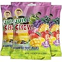 Josh Bosh Juicy Chew Assorted Fruit Jellies 3-Pack - Various Fruity Flavors, 8 Individual Cups per 9.87 Oz Bag