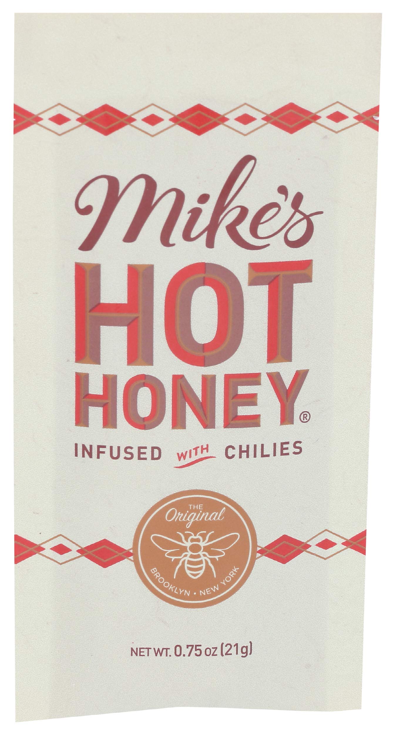 Mike's Hot Honey Single Serve Packets with a Kick Sweetness & Heat, Honey, 0.75 Oz (Pack of 100)