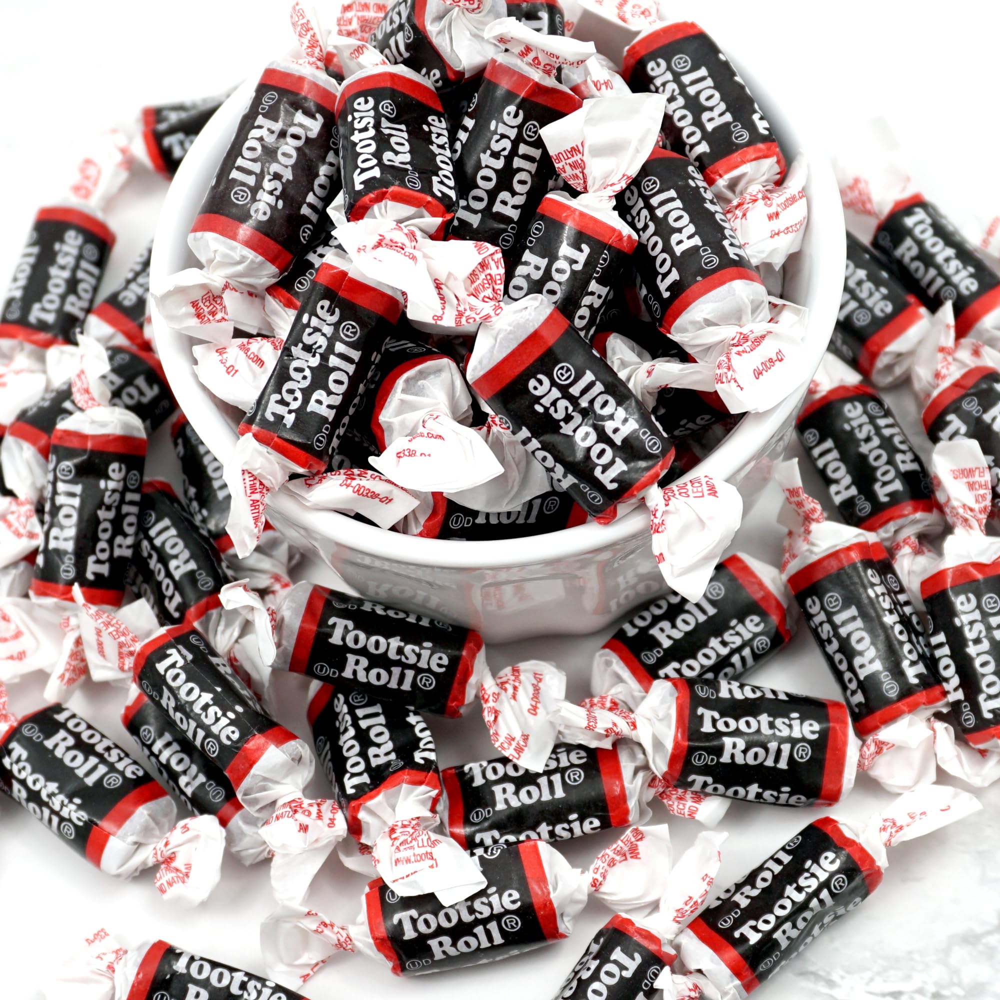 Tootsie Roll Midgees, 2lb Bulk Bag (Approx. 140 Pieces), Mini Chewy Candy, Individually Wrapped Bulk Candy, Chocolate Candy, The Hampton Popcorn