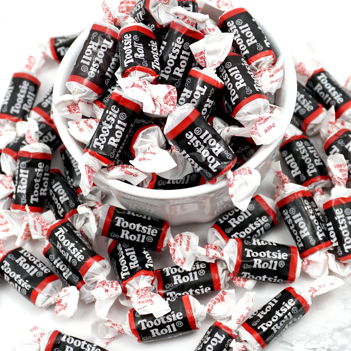 Tootsie Roll Midgees, 1lb Bulk Bag (Approx. 70 Pieces), Mini Chewy Candies, Individually Wrapped Bulk Candy, Chocolate Candies, The Hampton Popcorn