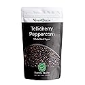 Viva Doria Tellicherry Peppercorn, Whole Black Pepper, Steam Sterilized Black Peppercorns, 6 Oz, For Grinder Refill