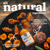 Apricot Habanero BBQ sauce - Bearfoot BBQ - Gluten Free, 13.3 Oz, Small Batch, Non GMO, No Preservatives, No Corn Syrup, No Seed Oils. Marinade