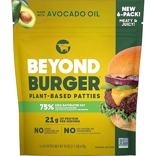 Beyond Meat Beyond Burger Plant-Based Patties 6 pk, 24 oz