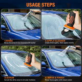 Kaiyunsheng Car Window Cleaner and Windshield Oil Film Remover with Built-in Applicator, Auto Glass Cleaner Emulsion for Water Spots, Rain Repellent