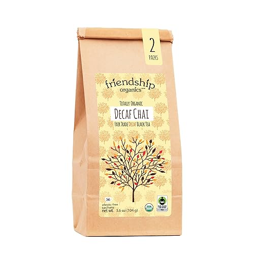 Friendship Organics Decaf Chai Tea Bags, Organic and Fair Trade (36 Count (Pack of 1) NEW)