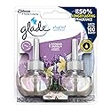 Glade PlugIns Refills Air Freshener, Scented and Essential Oils for Home and Bathroom, Lavender & Vanilla, 1.34 Oz, 2 Count (Pack of 3)