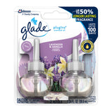 Glade PlugIns Refills Air Freshener, Scented and Essential Oils for Home and Bathroom, Lavender & Vanilla, 1.34 Oz, 2 Count (Pack of 3)