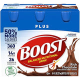 Boost Plus Complete Nutritional Drink Chocolate, 8 Fl Oz (Pack of 1)