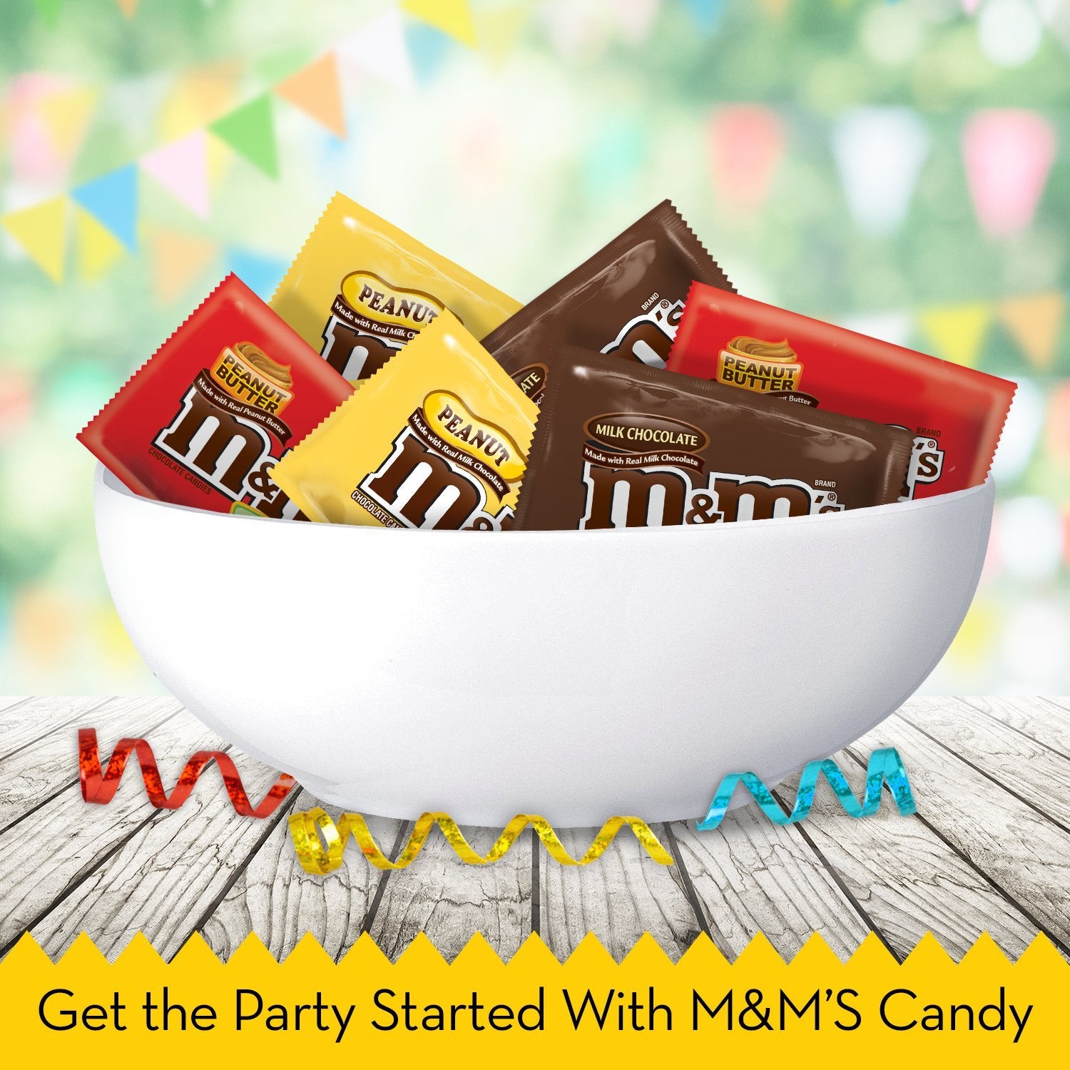 M&M'S Fun Size Chocolate Candy Variety Mix 32.9-Ounce Bag 60 Pieces