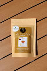 Organic Saffron Organic Ginger Herbal Tea - for better health and wellness (Pack of 1, Saffron Ginger)