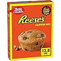Betty Crocker REESE'S Peanut Butter Muffin Mix, Baking Mix Made with REESE'S Peanut Butter Chips and HERSHEY'S Milk Chocolate Chips, 12.8 oz