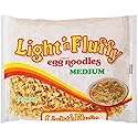 Light N Fluffy Medium Egg Noodles Pasta, 12 Ounce -- 12 Case