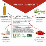 24Vegan - Garlic Chili Oil | 100% Vegan, Gluten-Free, No MSG Garlic Chili Crisp Oil | Non-GMO (7.5oz)