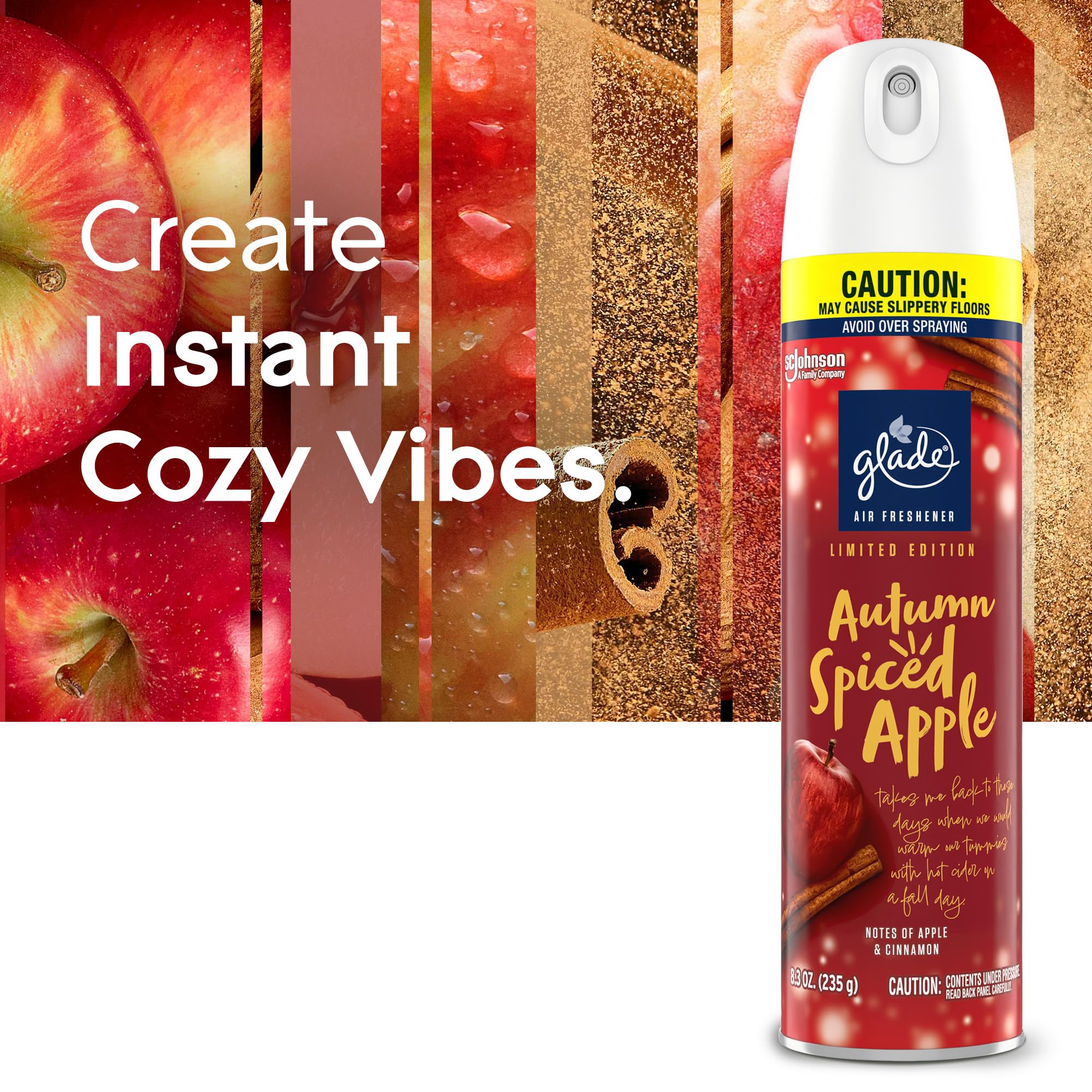 Glade Air Freshener Room Spray, Autumn Spiced Apple, 8.3 oz, 2 Count