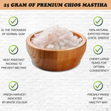 Organic Mastiha Chios 20G - 100% Natural Greek Mastic Gum, Gluten-Free & Sugar-Free Vegan Resin from Greek Farmers, Authentic Mastiha Tears for Daily