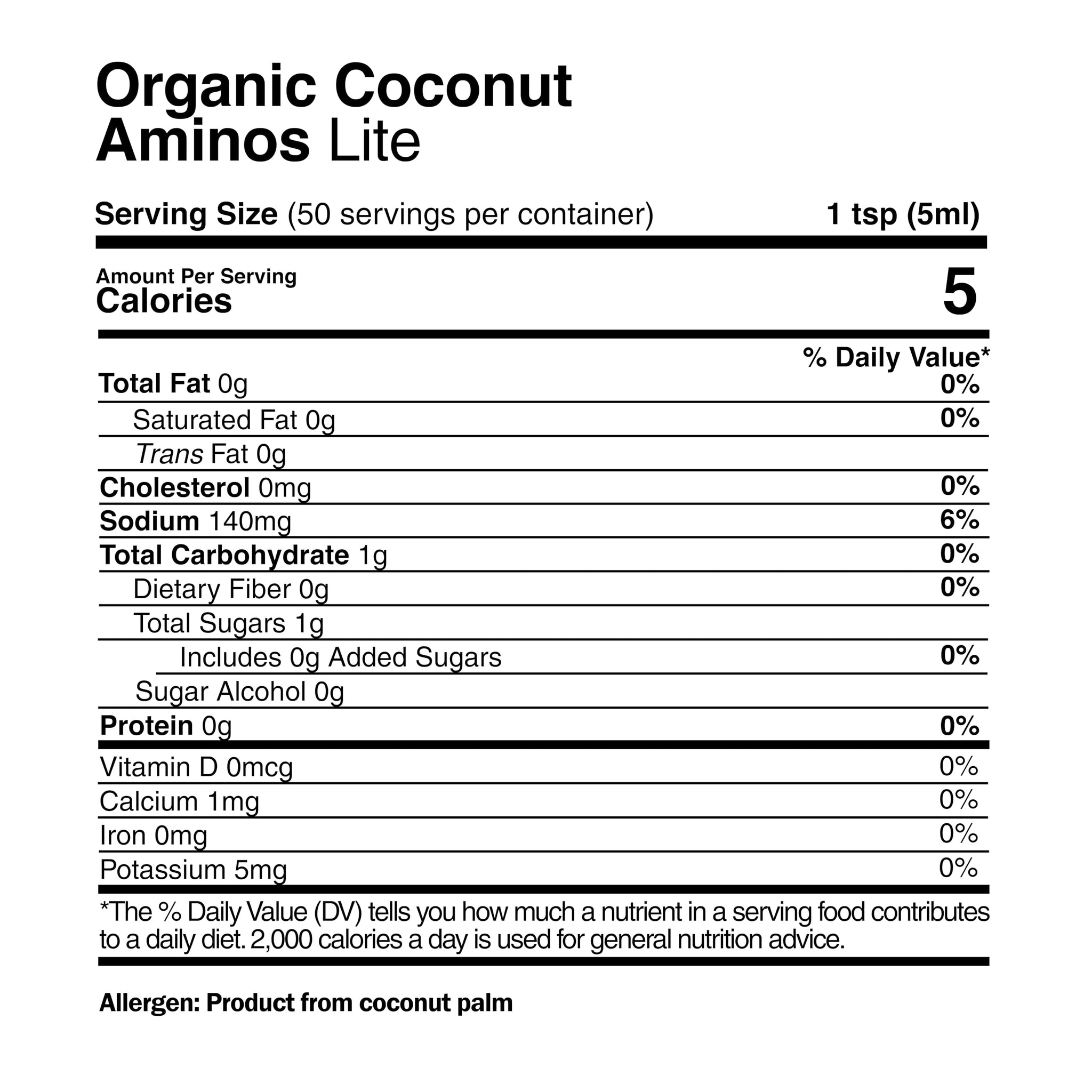 CÓCOES Organic Coconut Aminos Light - Lower Calorie Soy Sauce Alternative, Made from Organic Coconut Sap, Light & Balanced Flavor, Low Glycemic