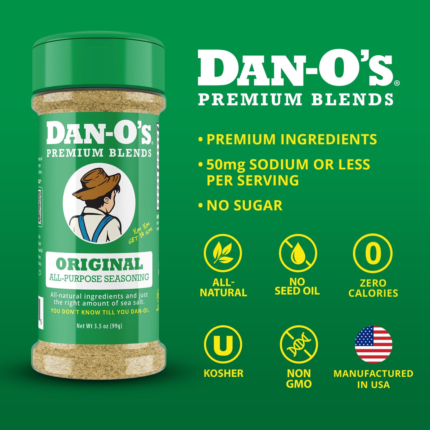 Dan-O's Seasoning 13 Small Bottle Combo - Original, Spicy, Chipotle, Crunchy, Cheesoning, Preem-O, SEA-soning, Tac-O, Jalapeño Cheesoning, Cajun