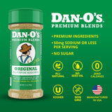 Dan-O's Seasoning 13 Small Bottle Combo - Original, Spicy, Chipotle, Crunchy, Cheesoning, Preem-O, SEA-soning, Tac-O, Jalapeño Cheesoning, Cajun